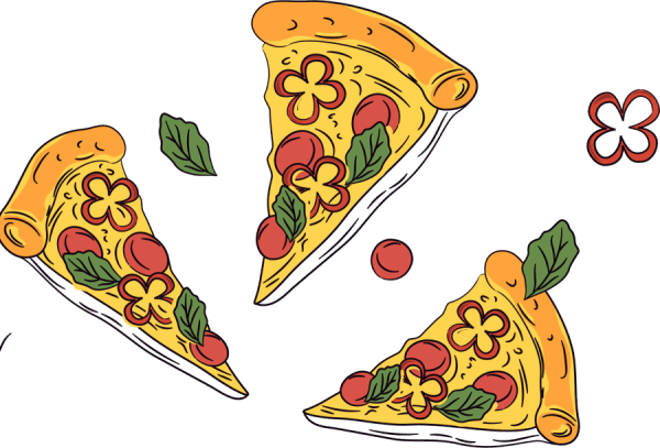 Porciones de pizza italiana de Pizzería La Plaza